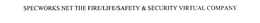 SPECWORKS.NET THE FIRE/LIFE/SAFETY & SECURITY VIRTUAL COMPANY trademark