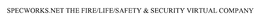 SPECWORKS.NET THE FIRE/LIFE/SAFETY & SECURITY VIRTUAL COMPANY trademark