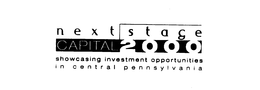 NEXT STAGE CAPITAL 2000 SHOWCASING INVESTMENT OPPORTUNITIES IN CENTRAL PENNSYLVANIA trademark