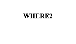 WHERE2 trademark