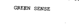 GREEN SENSE trademark