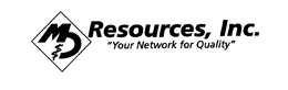MD RESOURCES, INC. "YOUR NETWORK FOR QUALITY" trademark