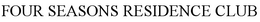 FOUR SEASONS RESIDENCE CLUB trademark