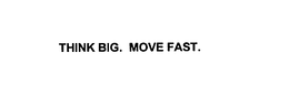 THINK BIG. MOVE FAST trademark