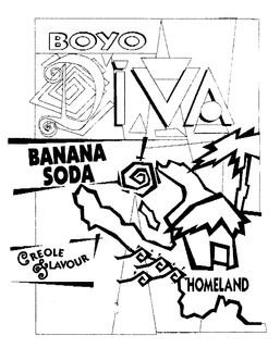 BOYO DIVA CREOLE FLAVOUR HOMELAND BANANA SODA trademark