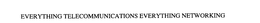 EVERYTHING TELECOMMUNICATIONS EVERYTHING NETWORKING trademark