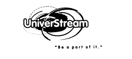 UNIVER STREAM "BE A PART OF IT." trademark