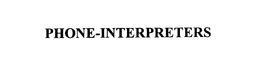 PHONE-INTERPRETERS trademark