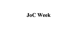 JOC WEEK trademark