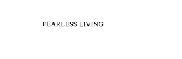 FEARLESS LIVING trademark