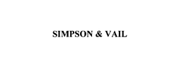 SIMPSON & VAIL trademark