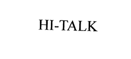 HI-TALK trademark