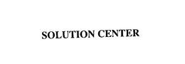 SOLUTION CENTER trademark