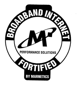 BROADBAND INTERNET FORTIFIED M PERFORMANCE SOLUTIONS BY MARNETICS trademark
