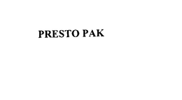 PRESTO PAK trademark