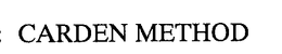 CARDEN METHOD trademark