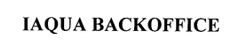 IAQUA BACKOFFICE trademark