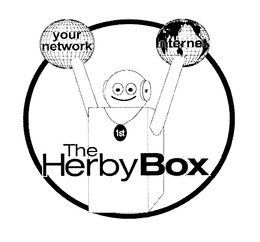 THE HERBY BOX YOUR NETWORK INTERNET 1ST trademark