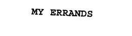 MY ERRANDS trademark