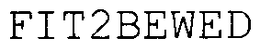 FIT2BEWED trademark