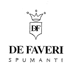 DF DE FAVERI SPUMANTI trademark