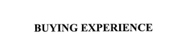 BUYING EXPERIENCE trademark