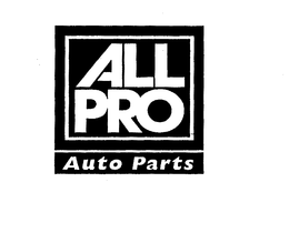 ALL PRO AUTO PARTS trademark