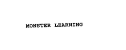 MONSTER LEARNING trademark