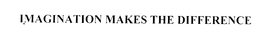 IMAGINATION MAKES THE DIFFERENCE trademark