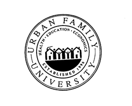 URBAN FAMILY UNIVERSITY HEALTH EDUCATION ECONOMICS ESTABLISHED 1966 trademark