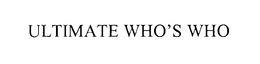ULTIMATE WHO'S WHO trademark