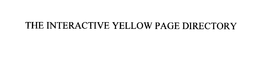 THE INTERACTIVE YELLOW PAGE DIRECTORY trademark
