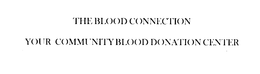 THE BLOOD CONNECTION YOUR COMMUNITY BLOOD DONATION CENTER trademark