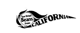 SUN DRIED BEANS FROM CALIFORNIA trademark
