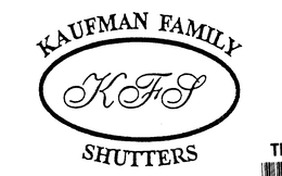 KFS KAUFMAN FAMILY SHUTTERS trademark
