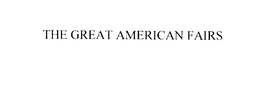 THE GREAT AMERICAN FAIRS trademark