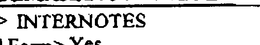 INTERNOTES trademark