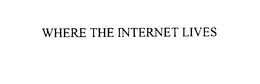 WHERE THE INTERNET LIVES trademark