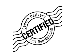 SECURE DELIVERY CERTIFIED CERTIFIEDMAIL.COM trademark