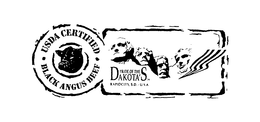PRIDE OF THE DAKOTA'S, USDA CERTIFIED BLACK ANGUS BEEF trademark