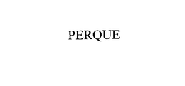 PERQUE trademark