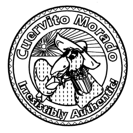 CUERVITO MORADO IRRESISTIBLY AUTHENTIC trademark