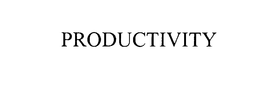 PRODUCTIVITY trademark
