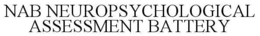 NAB NEUROPSYCHOLOGICAL ASSESSMENT BATTERY trademark