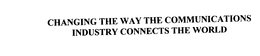 CHANGING THE WAY THE COMMUNICATIONS INDUSTRY CONNECTS THE WORLD trademark