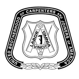UNITED BROTHERHOOD OF CARPENTERS AND JOINERS OF AMERICA LABOR OMNIA VINCIT trademark
