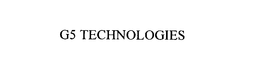 G5 TECHNOLOGIES trademark