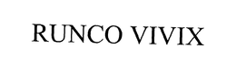 RUNCO VIVIX trademark