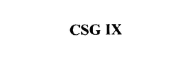 CSG IX trademark