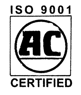 ISO 9001 CERTIFIED AC trademark